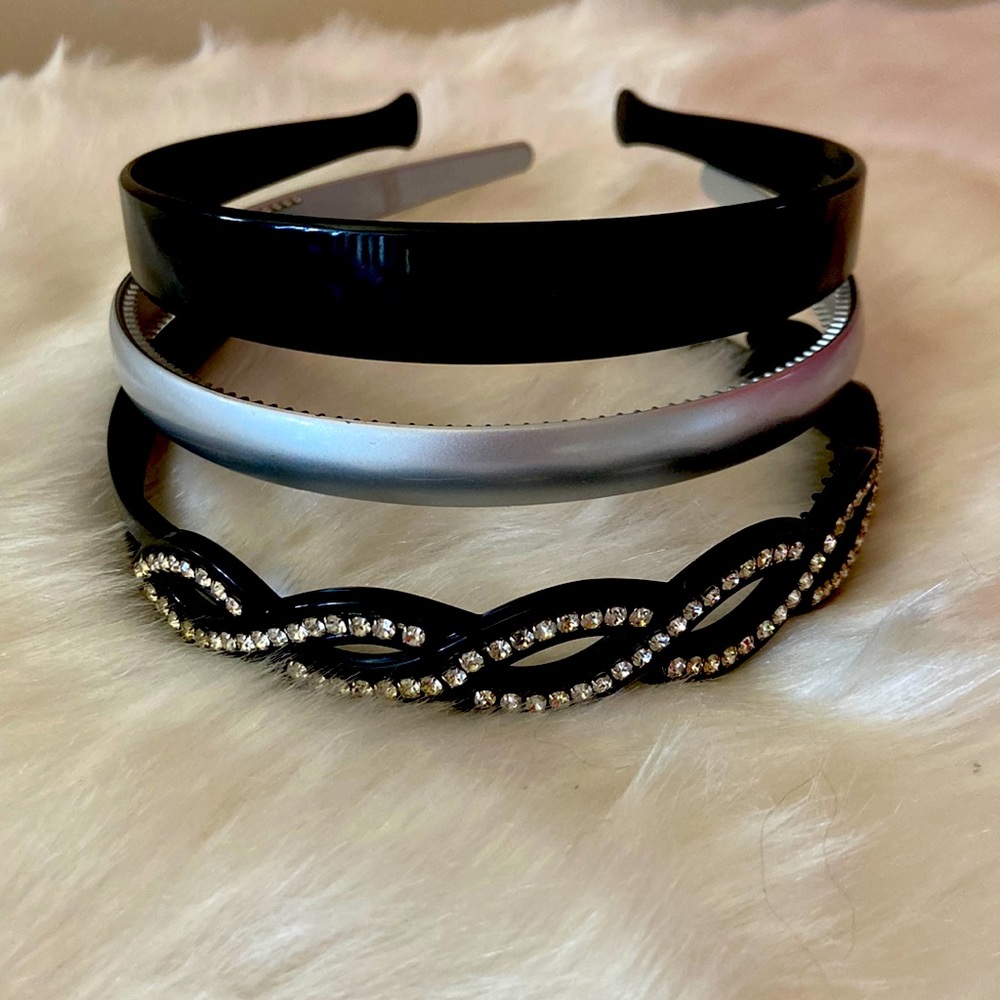 Set of three gently used headbands